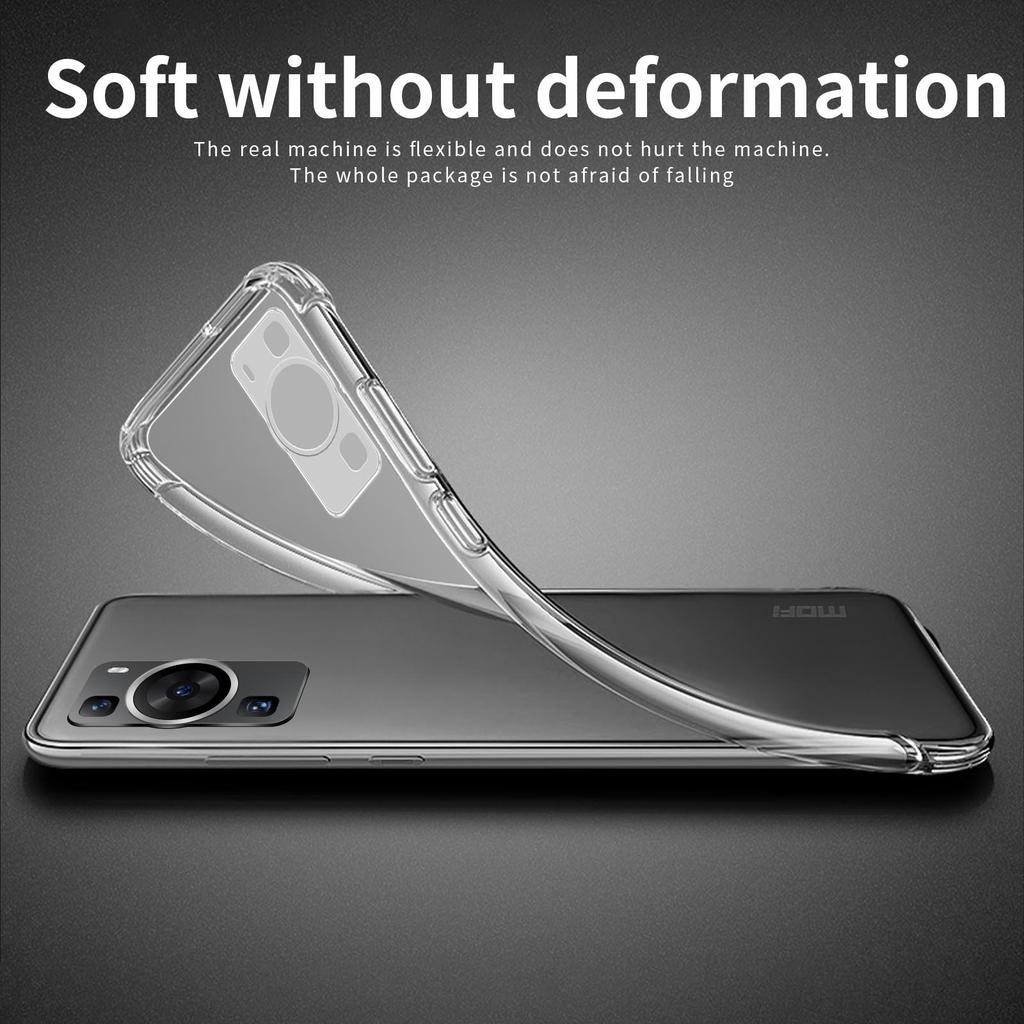 MOFI Transparent TPU Shell for Huawei P60/P60 Pro Protective Case Drop Resistant Phone Cover
