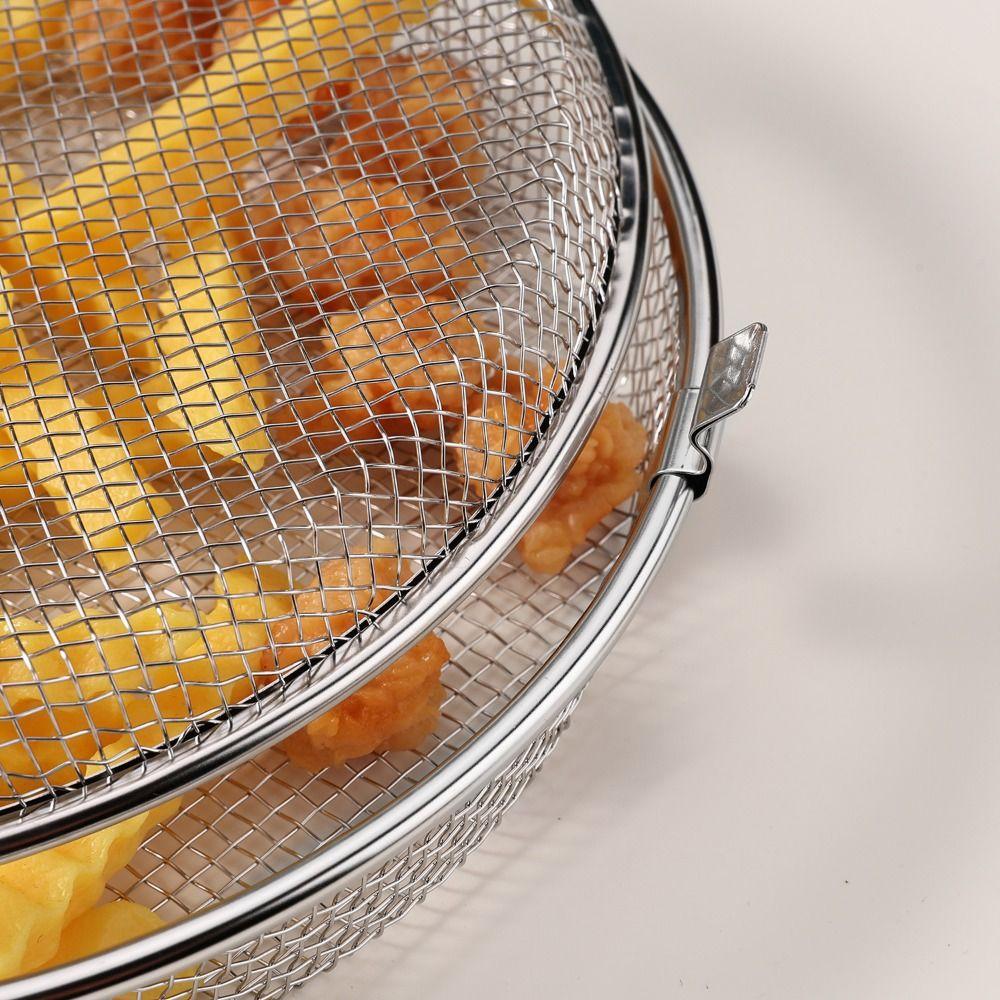 Quickly Drain Oil Airfryer Basket Rust-proof Food Storage Baskets  Air Fryer Accessory