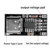 5pcs Type-C PD2.0 PD3.0 Fast Charge Trigger Polling Detector USB Boost Power Supply Change Module 5A Charger Board +5pcs Case