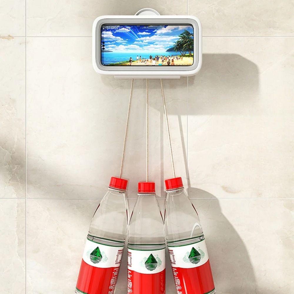 Adjustable Waterproof  Phone Mount Stand Rotatable Shower Phone Bracket  Bathroom Use