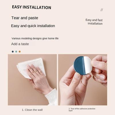 Cute Wall Protector Door Crash Pad Animals Design Self Adhesive Door Handle Bumper Anti-collision Silicone Door Stopper Cabinet