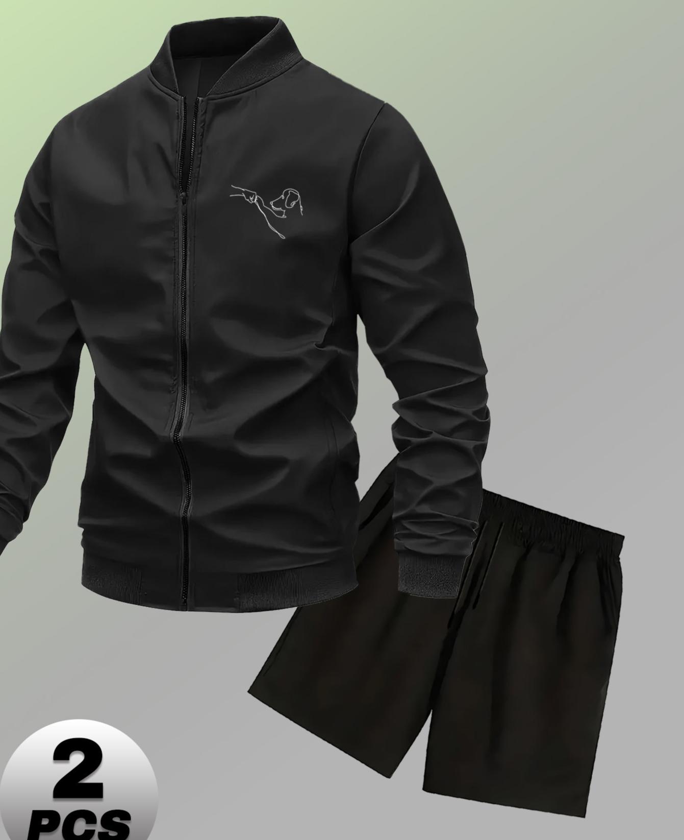 

Baseball Tracksuits with Shorts for Men, Breathable & Lightweight, Ideal for Sports & Leisure XXL темно-зелений колір