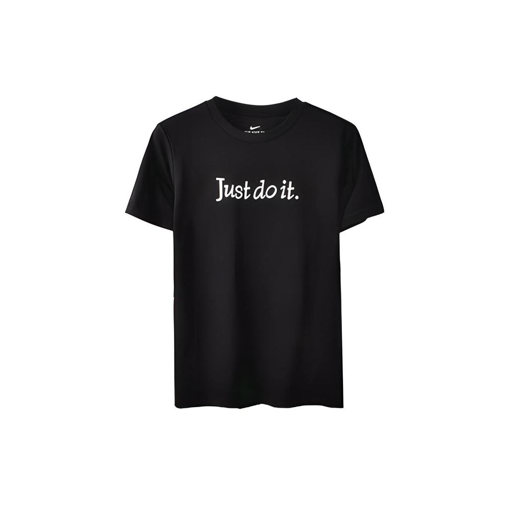 Nike Just Do It Short Sleeve T-Shirt Men Tops Black CD9633-010
