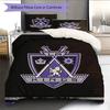 LA Kings Art Pattern Bedding Home Decoration Birthday Gift ( 1 duvet cover + 2 pillowcase, without core),fan merchandise.