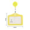 Bank Credit Card Holders Bus ID Identity Cards Case Multicolor Badge with Retractable Reel Work Card Cover PU Leather Cardholder