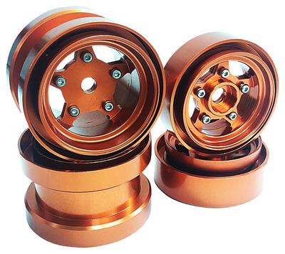 OPTION No.1 Aluminum Wheel Set for Grasshopper and Hornet (Full SetOrange) ALS007