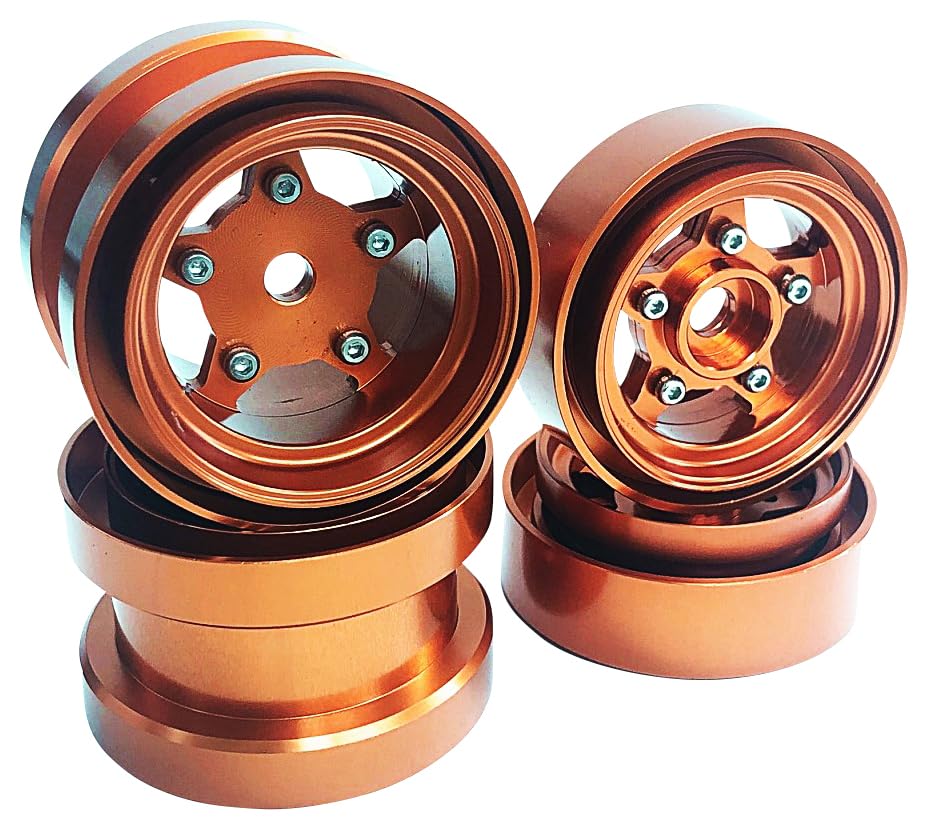 OPTION No.1 Aluminum Wheel Set for Grasshopper and Hornet (Full SetOrange) ALS007