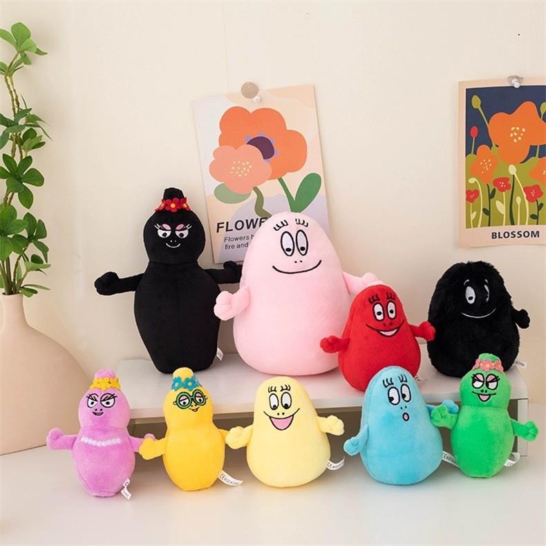 Les Barbapapa Baby Papa Family Plush Dolls Set With Pp Cotton Filled Cartoon Toys For Children Gift