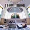 Outdoor Camping Tent Large Space Camping Equipment Portable Collapsible UV Protection Easy Set Up Tents Suitable for 4-6 People
