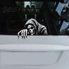 Outdoor Durable Stickers Halloween Skeleton Car Sticker Peeking Decal for Window Bumper Waterproof Vinyl Horror Skull Wall Laptop Decoration Modding