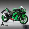 1/9 Kawasaki Ninja ZX-10R Hochleistungs-Superbike Legierungsmetall Druckgussmodell Motorrad Sound & Licht Hohe Simulation Sammeln