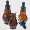 10/20/30/ml Sticlă goală de sticlă ambră cu picurător Ulei esențial Aromoterapie Sticle cu pipetă Parfum Recipient cosmetic reîncărcabil