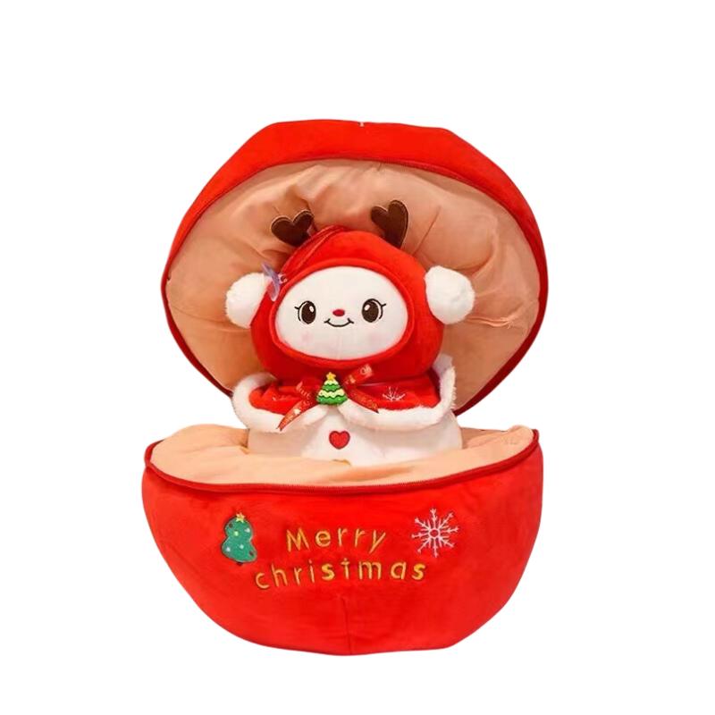 Fruit Eve Christmas Plush Toy Santa Claus Deer Stuffed Doll Kid Gift Decor Room