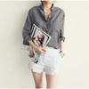 2023 Women's Fashion Cotton Linen Long Sleeve Loose Sun Protection Shirt
