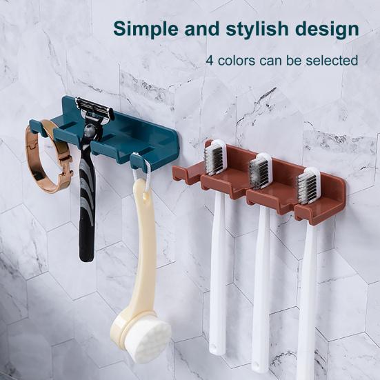 Suport pentru mufă fără perforare Organizator sigur, practic, multifuncțional, pentru periuță de dinți