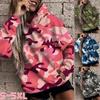 New Autumn & Winter Hoodies for Women  Casual  Camouflage Sweater Long Sleeve  Warm Sweatshirt Plus Size S-5XL