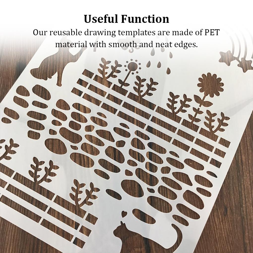 Șablon de Pictură pentru Copii Șablon de Desen de Perete Gol Șabloane Colorate de Graffiti pentru Copii pentru Embosarea Hârtiei, a Cărților