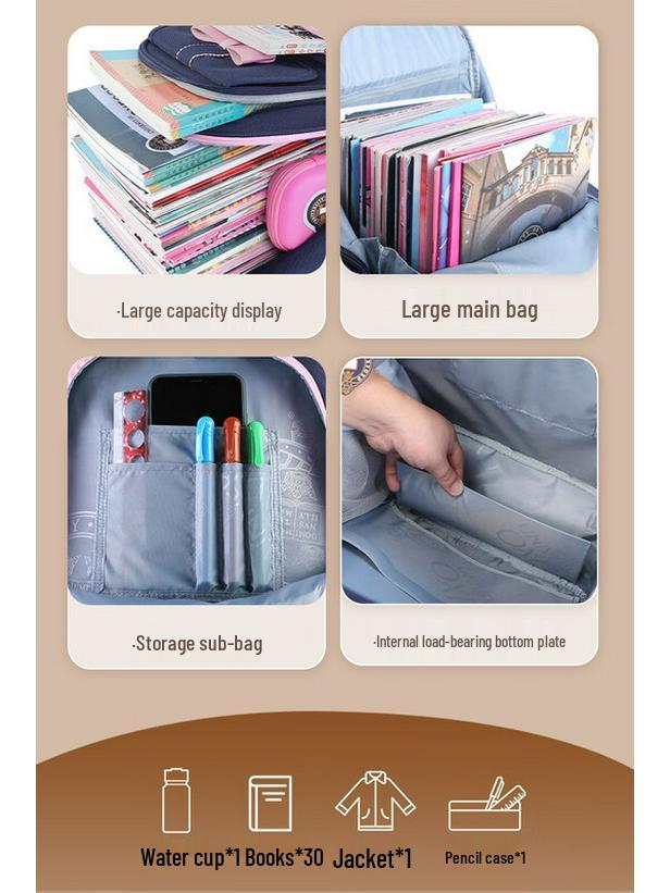 Li Shen Girls' Lightweight School Backpack