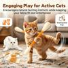 6 Stück Wattepads Katzen Spielzeug Kätzchen Kauspielzeug für Langeweile drinnen Langlebige Zahnpflege Seile Interaktives Zubehör