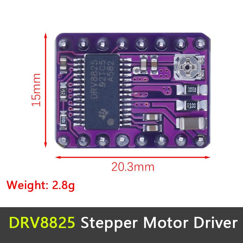 A1988 DRV8811 Stepper Motor Driver Module With Heatsink UVLO Over Current Protection Two Specs Optional For 1D Printer