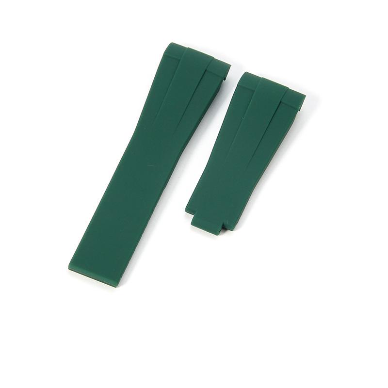 

Rolex Зелений Submariner Explorer GMT Daytona Yacht-Master Чорний Силіконовий Ремінець для Годинника, 20мм 20mm