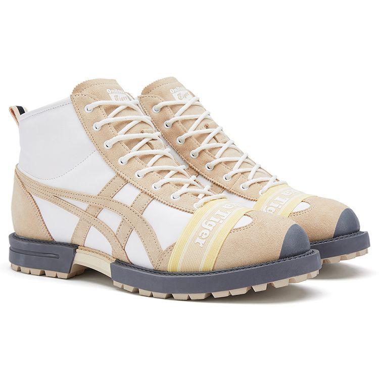 Onitsuka Tiger Rinkan Boot Color-Block Durable High-Top Running Shoes Unisex sneaker Beige 1183B843-100