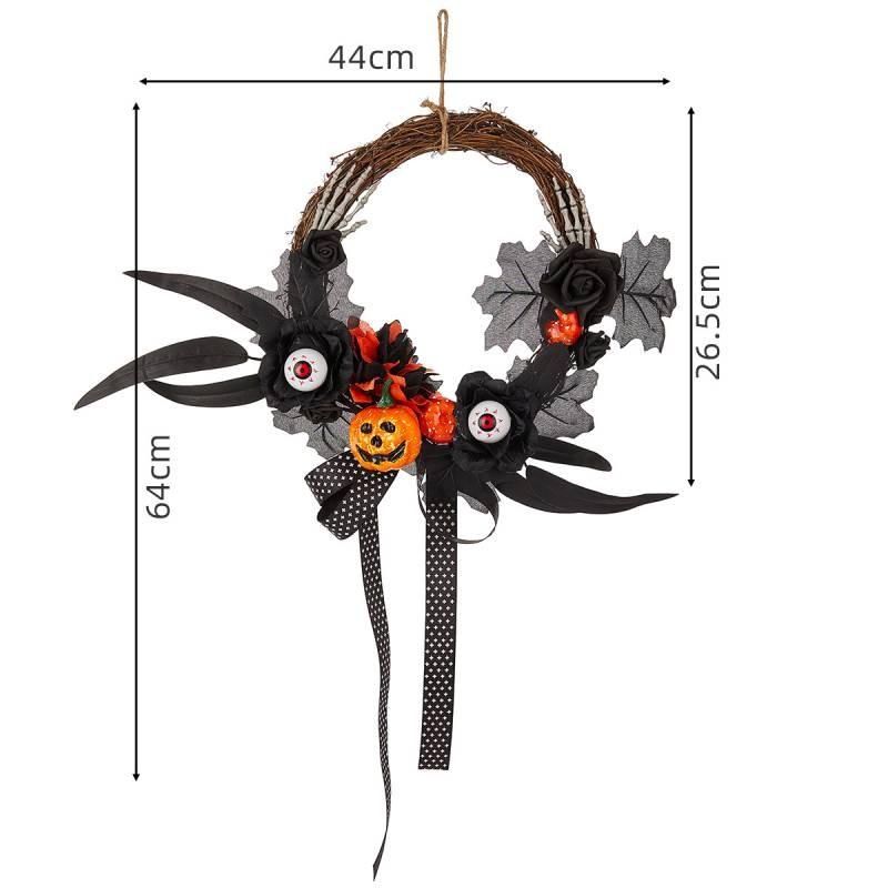 

Виноградная тыквенная гирлянда Праздничное украшение Паутина Ветви Вечеринка Хэллоуин Style G