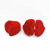 Heart shape Red Velvet Jewelry Display Case Package Wedding Engagement Ring Box