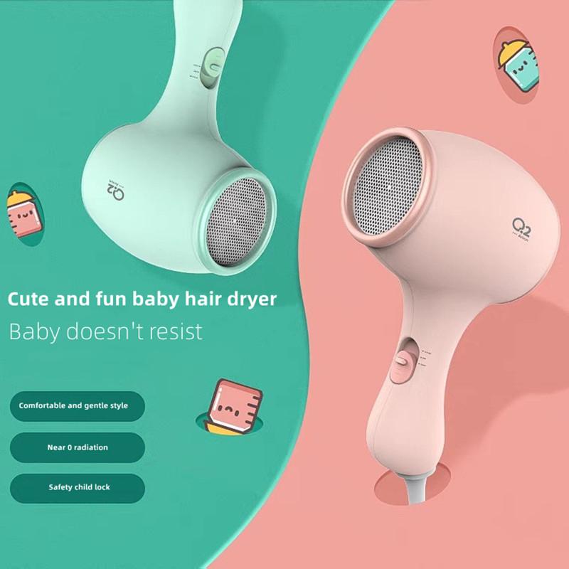 2024 Nowy Ulepszony Q2 Suszarka do Włosów dla Dzieci Cicha Stała Temperatura Jonizacja Ujemna 0 Promieniowania z Blokadą Bezpieczeństwa Suszarka do Włosów
