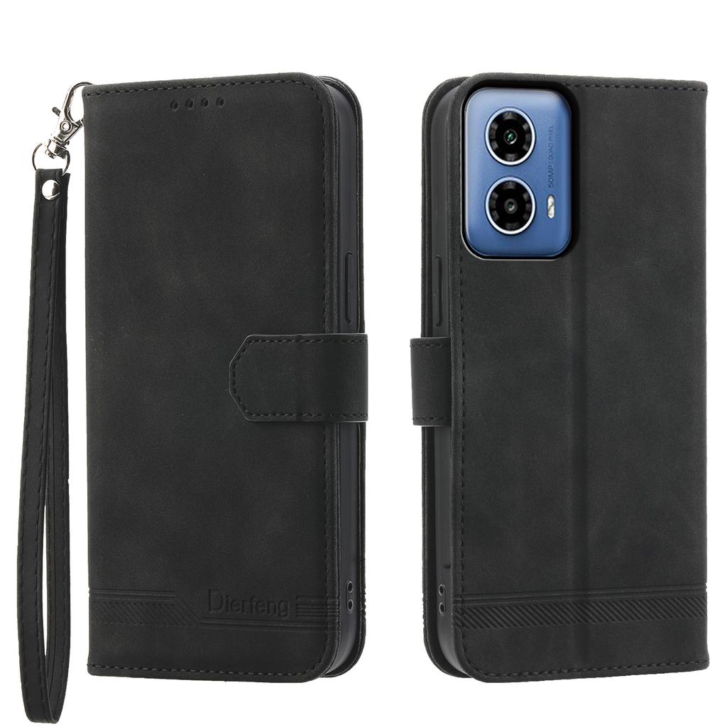 DIERFENG DF-03 for Motorola Moto G45 5G/G34 5G Case Wallet PU Leather Phone Cover