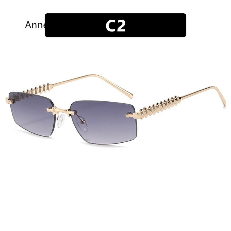 Vintage Sunglasses for Women Oversized Rimless Luxury Sunglasses Frameless Designer UV400 Sun Glasses  gafas