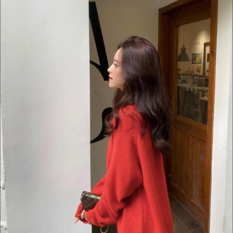Pullover Sweater O Neck Female 2022 Women Autumn and Winter Solid Casual Korean Loose Outwear Pullover Knitwear Sweater Tops