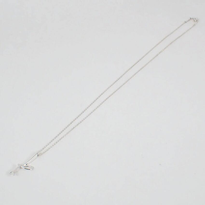[Used] TIFFANY 925 Initial K Pendant Necklace j112-2
