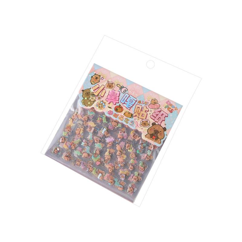 20-Piece Cute Cartoon Small Label Nail Stickers, Adorable Cartoon Patterns for Nail Decoration & DIY Manicure