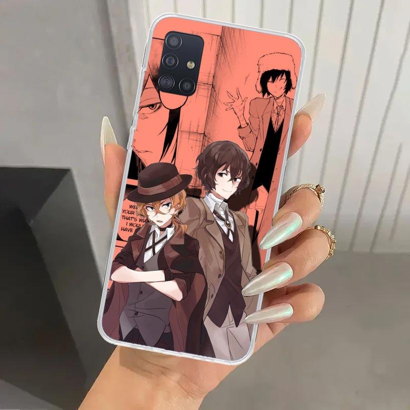 Bungo Stray Dogs Manga Phone Case for Samsung Galaxy A52 A32 A22 A12 A02S A50S A30S A10S Note 20 Ultra 10 Plus S10 A31 A20 A71 A