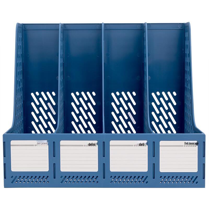 Deli 78998 4-Compartment Desktop File Organizer