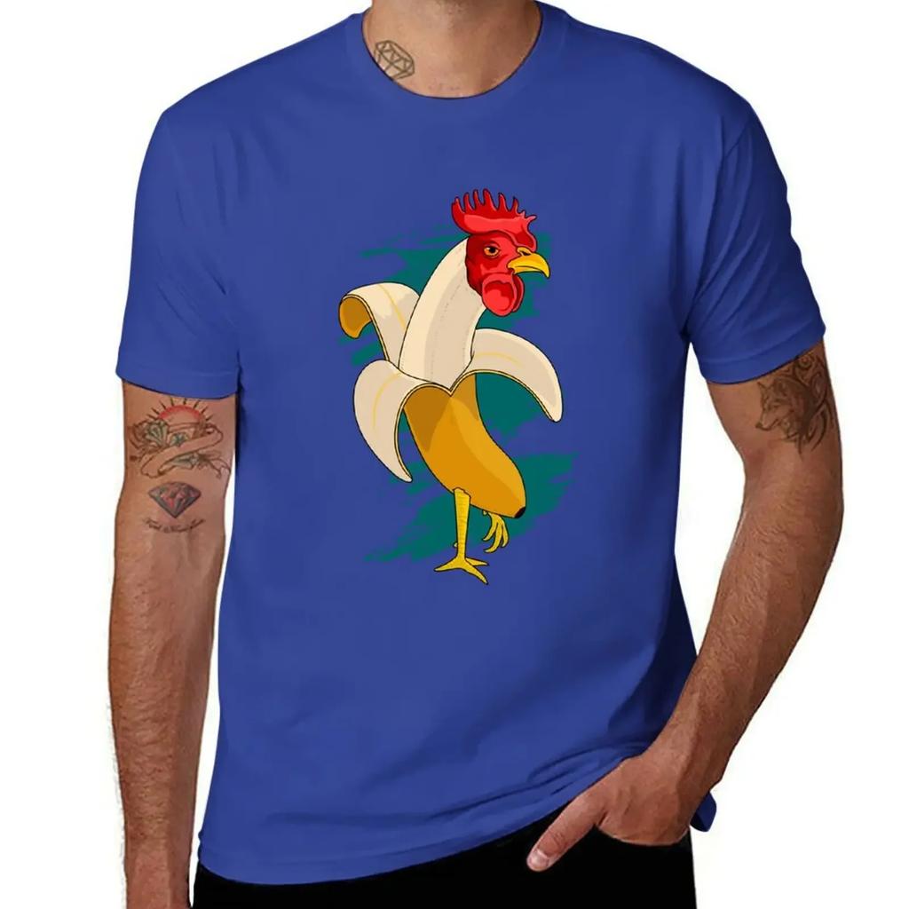 Chicken Banana Farming chickens T-Shirt quick-drying quick drying vintage anime shirt boys animal print shirts graphic tee men