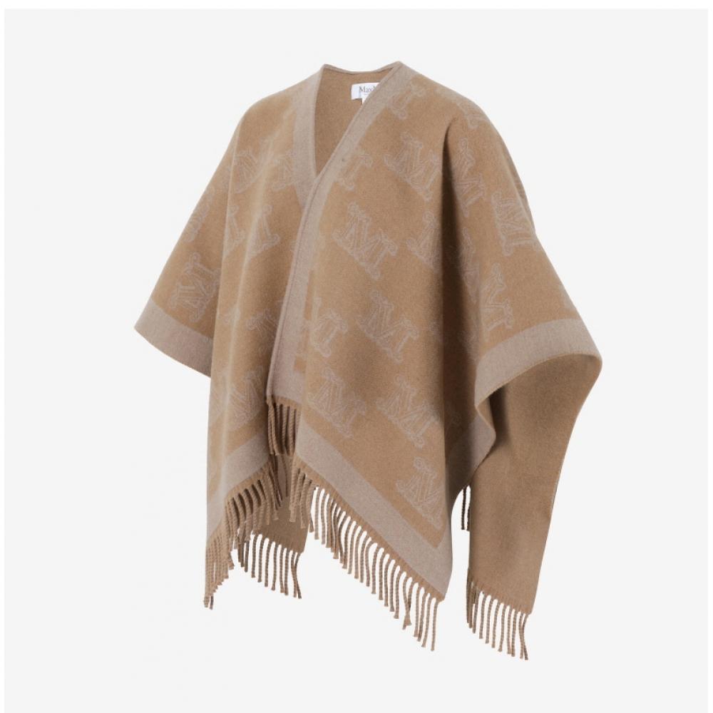 Max Mara 2424736091600 007 Frine Frine Jacquard M MonograM Fringe Poncho woMen S Cape