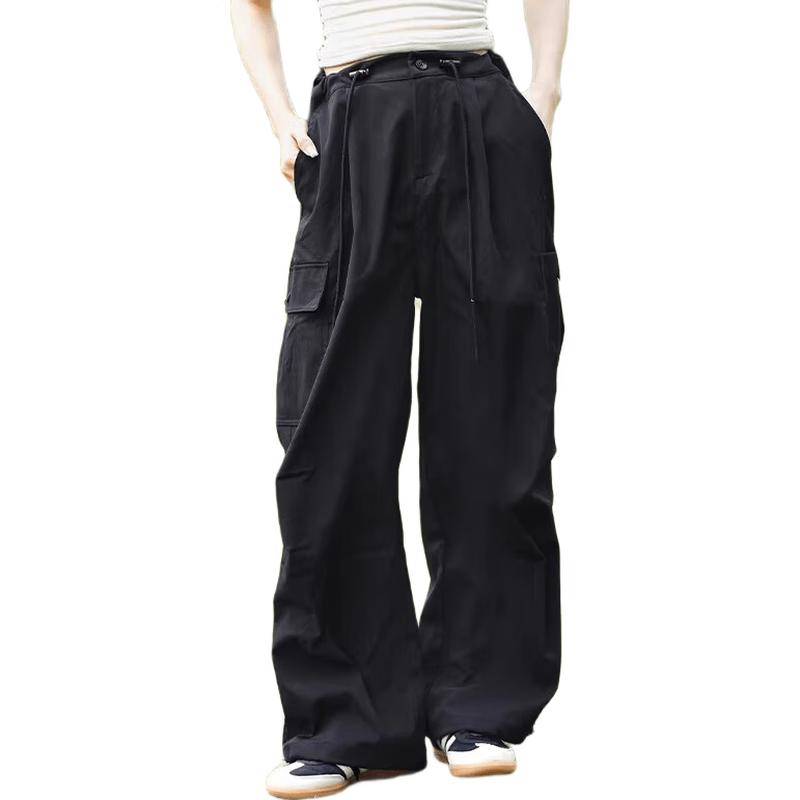 CAMEL Unisex Quick-Dry Ice-Feel Loose Wide-Leg Sport Cuffed Pants XL