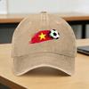 Vietnamese Flag Baseball Cap Sun Outdoor Sports SunProof Washed Hip Hop Hats Unisex Adult Fashion Custom DIY Baseball Caps
