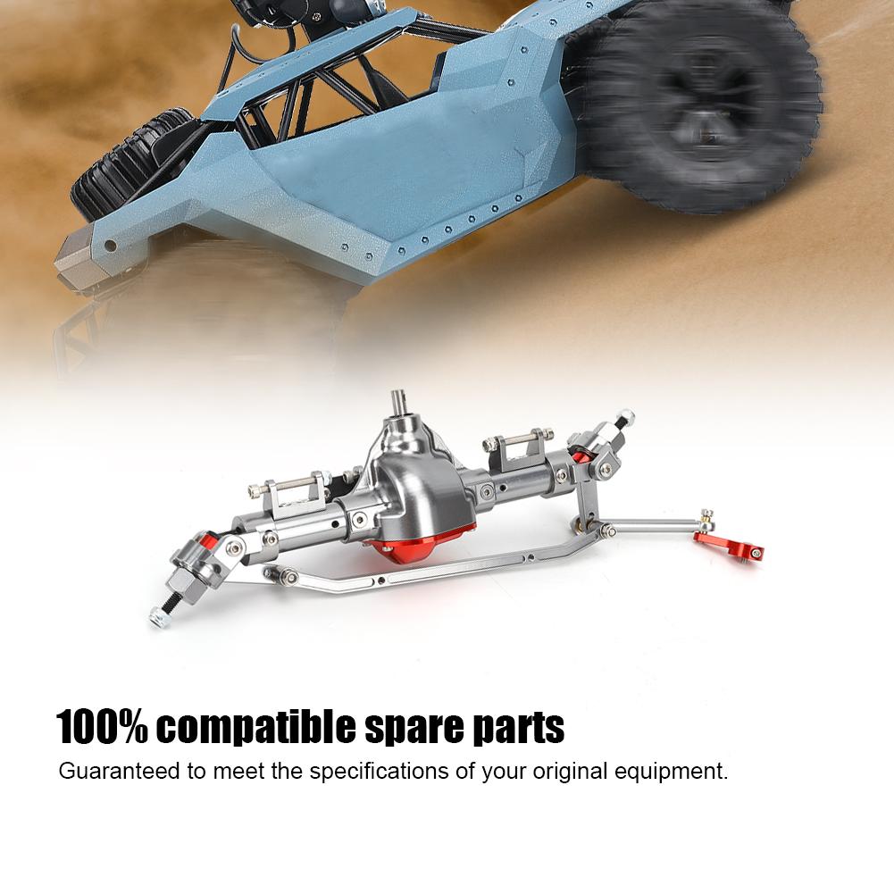 Metal Axle Assembly Upgrade Accessories Fit for   SCX10 4  RC Off Road Crawler(Red )