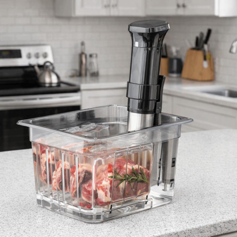 with Lid Slow Cooking Pot Kit Scaled Water Bath Cooking Box Sous-vide Machine Water Tank Beef