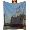 Cap San Diego - Hamburg Throw Blanket Sofa Quilt Luxury Designer halloween Luxury Blankets