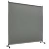 183 X 181cm Portable Privacy Screen, with Wheels - Dark Grey