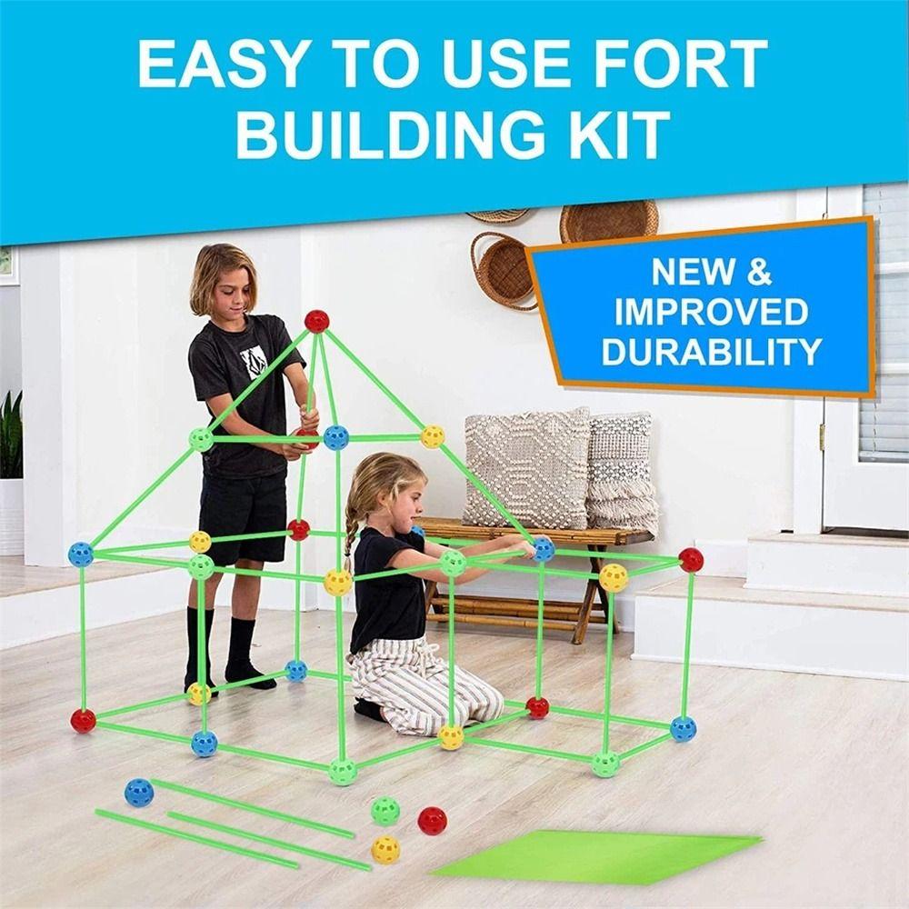 Building Castles Construction Forts Toys Tunnels Tents Tent Brick Kit  Children Gifts