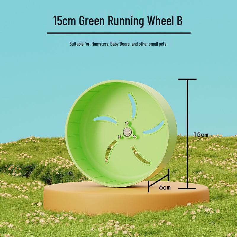 Super Silent Hamster Running Wheel Toy - Large Size Golden Hamster Exercise Ball with Stand for Cage Landscaping.