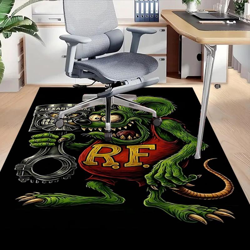 1pc Rat Fink Carpet, Office Rug Outdoor Mat Home Decor Area Carpet Festival