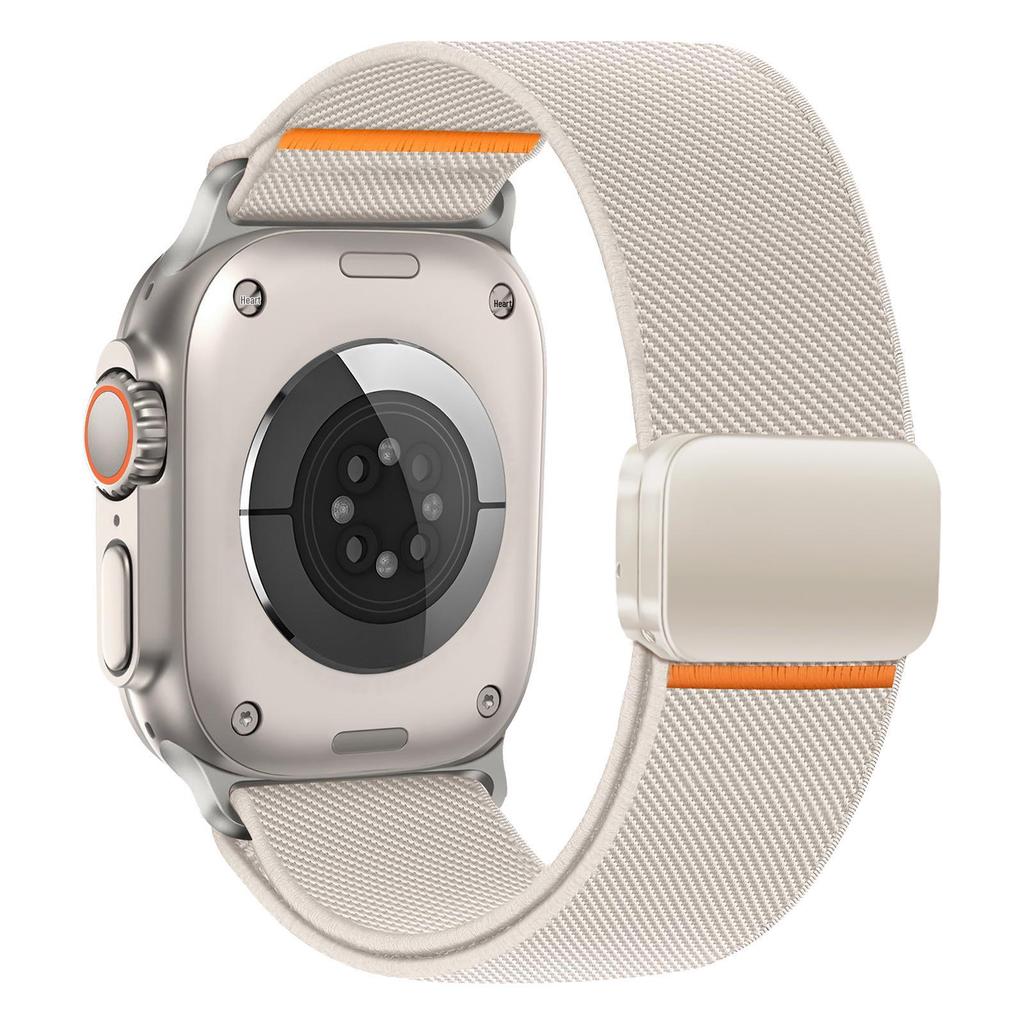 Compatible Elastic Nylon Magnetic Buckle Wristband for Apple S10 Watch Ultra Sport & iWatch9876SE