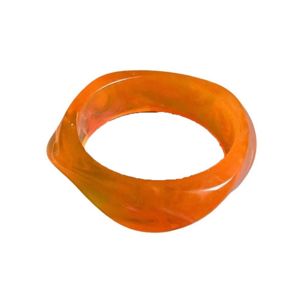 Round Wide Open Bangle Europe American Style Cuff Bangles Simple Exaggerated Bracelet  Women
