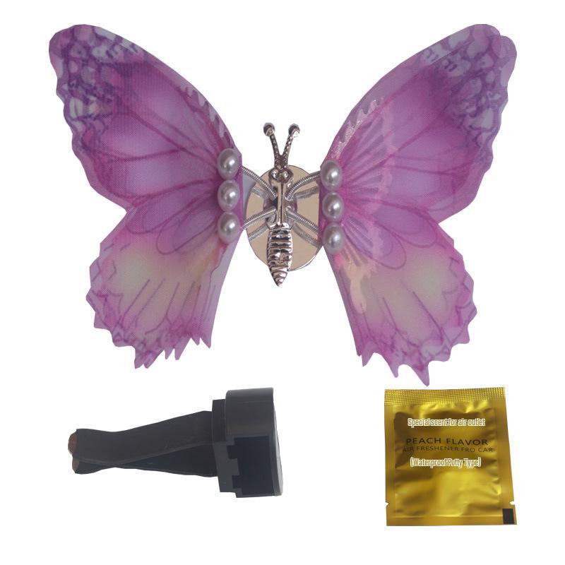 Butterfly Air Vent Ornament: Creative Chinese Style Car Interior Decoration